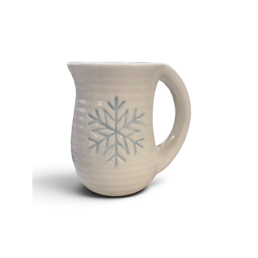 Merry Makers Snowflake Ceramic Cozy Mug White Blue Winter Christmas TPS2031013